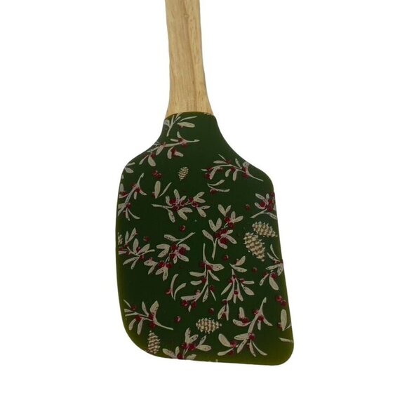 Threshold Holiday Holly Silicone Spatula BPA Free - Picture 2 of 5